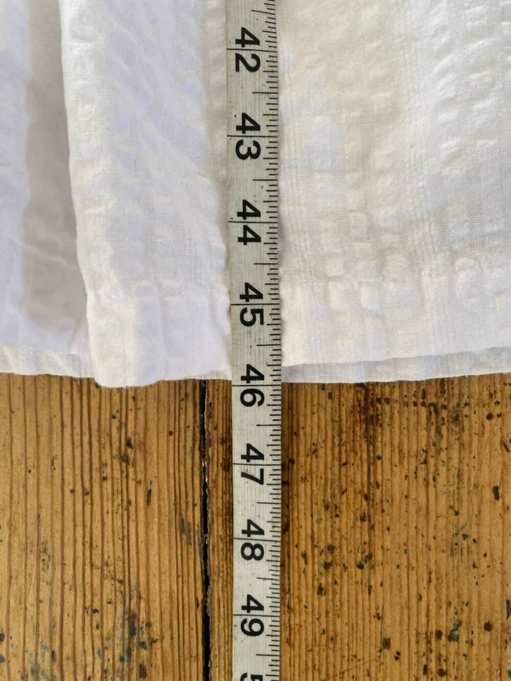 Old Navy Womens White Tiered Midi Dress M Puff Sleeve Cotton Blend Pullover - Picture 7 of 7